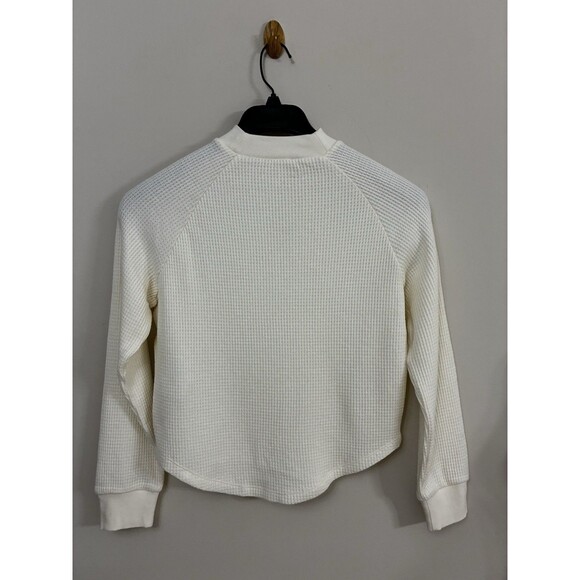 Madewell Waffle-Knit Long-Sleeve Crewneck Tee NWT Size XXS - Picture 5 of 8